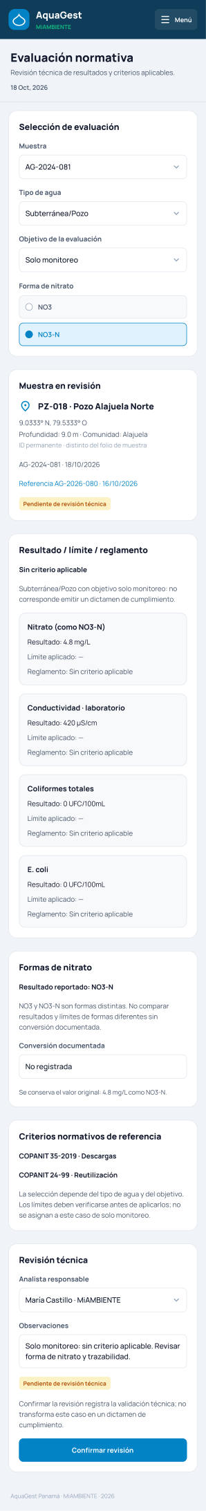 Evaluación normativa